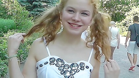 Slutty girl's first time with a toy in her pussy