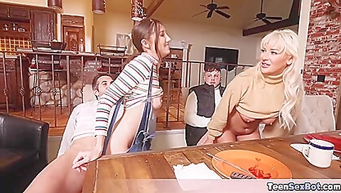 Sexy young girl's first time with a fucker