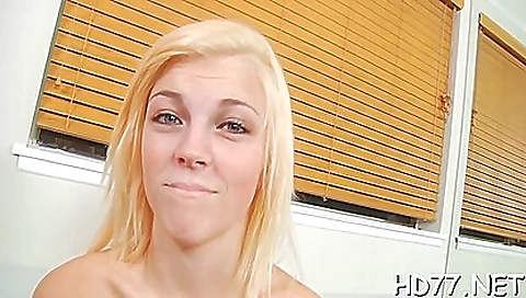 Hawt babe gets drilled in her face hole