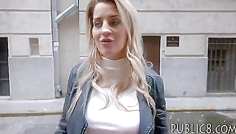 Hot blonde is sexy for sex