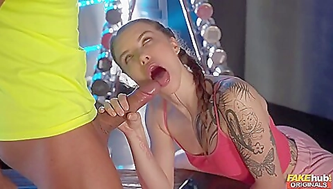 Slutty brunette slut is ready to fuck