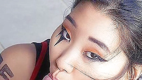 Mas skiingko impati and cum on face